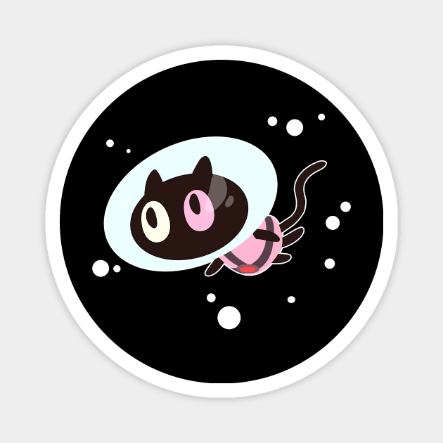 Cookie Cat in the Milky Way Magnet by themightylex